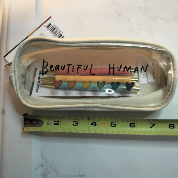 Ink Meets Paper Pen Pencil Case Three Black Ink Pens Beautiful Human Hearts - Picture 3 of 5